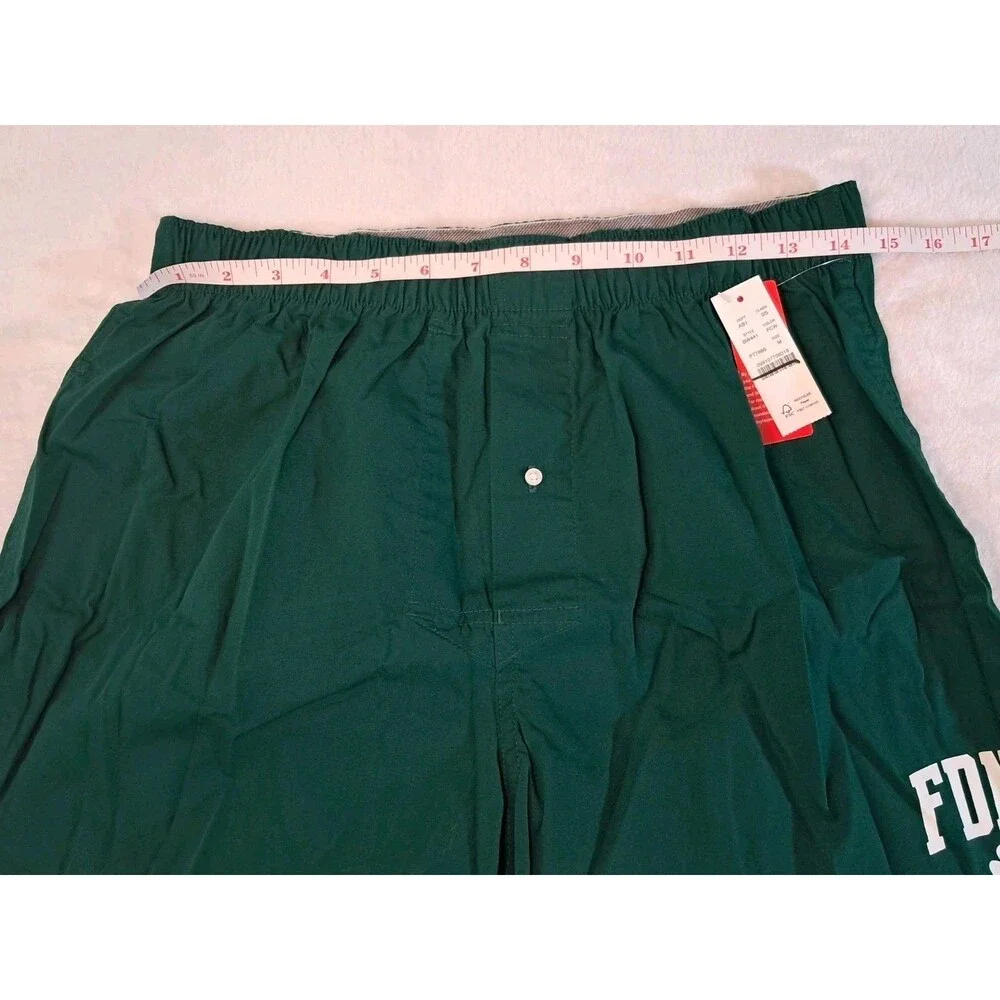 J.Crew FDNY Printed Boxers Green Button Fly 100% Cotton BW441 Size M NWT
